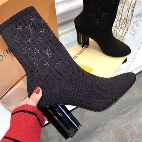 louis vuitton socks ebay|Louis Vuitton sock boots heels.